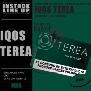 IQOS TEREA - VAPE DELIVERY SG SINGAPORE The TEREA from IQOS , and ready stock at our singapore SG SHOP online for same day delivery ! If you're an adult smoker looking for a smoke-free alternative, IQOS is here to support you on your journey. By offering a modern twist to the classic tobacco, IQOS is at the forefront of science to help make real change a reality. The name of specialised tobacco sticks used with the IQOS ILUMA STANDARD , ILUMA PRIME and IQOS ILUMA ONE devices. Sticks come in packs of 20 and feature next-gen heating technology known as SmartCore Induction: an electromagnetic core that gently heats your TEREA stick from the inside - no blade required. Discover IQOS TEREA TEREA is a collection of real tobacco sticks used with IQOS ILUMA devices. Utilising the SMARTCORE INDUCTION SYSTEM™, TEREA Sticks provide a smoother and more consistent experience with less mess and maintenance. Next, Below Will List for you easy choose and order your favourite ! ⚠️HEATING SERIES⚠️ Apricity Bronze Sienna Amber Russet Auburn ⚠️MENTHOL SERIES⚠️ Black Green Blue Bright Wave Green Purple Wave Yugen Turquoise Berrine Mulint SG VAPE COD SAME DAY DELIVERY , CASH ON DELIVERY ONLY. TAKE BULK ORDER /MORE ORDER PLS CONTACT ME : VAPEDELIVERYSG VIEW OUR DAILY NEWS INFORMATION VAPE : TELEGRAM CHANNEL