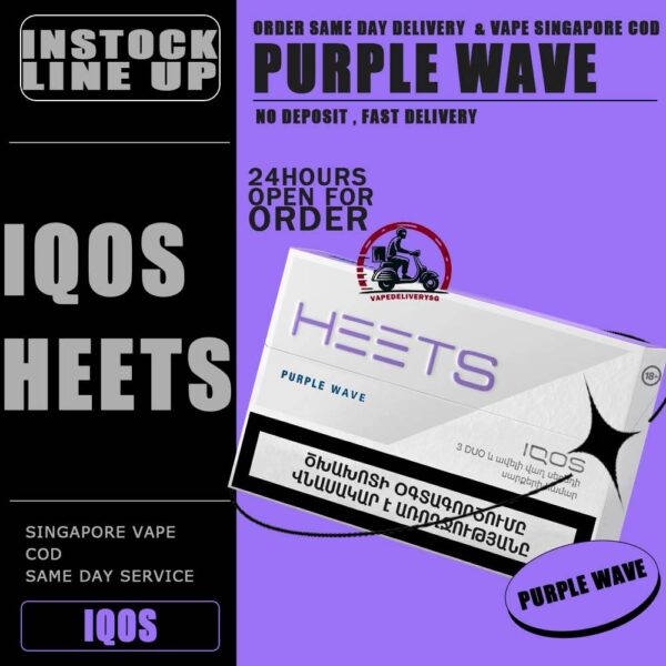 IQOS HEETS REFILL FLAVOUR SINGAPORE - VAPE DELIVERY SG The Iqos Heets Singapore Ready Stock and Same day Delivery ,Available 10 flavours for you choose! Buy this refill before must need a device just can used the refill, Compatible with : IQOS 2 Device, IQOS Hrk and IQOS Device. IQOS have developed an alternative for adult smokers who would otherwise continue to smoke and want to enjoy real tobacco taste without the smoke or ash of cigarettes.  Insert a HEETS stick into the IQOS Holder push the button and the tobacco stick is heated to a precise 350°C by the controlled heating element within the IQOS Holder, this releases the true taste of tobacco through a nicotine-containing vapour, without burning the tobacco or generating smoke. As with a traditional cigarette, each session lasts for around 6 minutes which is the equivalent of approx 14 puffs per –tobacco stick. This box of GREEN HEETS includes 20 tobacco sticks. Each HEETS stick contains 0.5mg of nicotine. Other flavour options are available including HEETS Teak, HEETS Sienna, and HEETS Turquoise. Use only according to the supplied instructions and ensure that the product is out of reach to children. Key Features : Available in a pack of 20 sticks Contains Nicotine Does not produce Tar Easily replaceable sticks Produces great flavour and vapour 1 Carton 10 pack ⚠️IQOS HEETS REFILL LIST⚠️ Amber Blue Black Green Bronze Green Black Purple Sienna Turquoise Russet Purple Wave SG VAPE COD SAME DAY DELIVERY , CASH ON DELIVERY ONLY. TAKE BULK ORDER /MORE ORDER PLS CONTACT ME : VAPEDELIVERYSG VIEW OUR DAILY NEWS INFORMATION VAPE : TELEGRAM CHANNEL