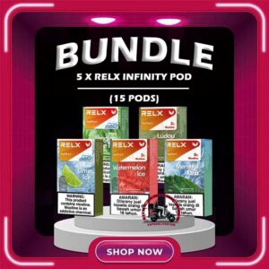 5 X RELX INFINITY POD - VAPE DELIVERY SG SINGAPORE Sale of bundle package RELX INFINITY POD , choose 5 x Boxes flavour get lowest price at VAPE DELIVERY SG SINGAPORE SHOP! RELX Infinity pod come in a wide range of flavors with a massive 2ml capacity for its pre-filled nicotine salt e-juice pods that lasts approximately 650 puffs. Discover out signature Menthol Xtra 5% Nicotine flavor, alongside popular options like Infinity Pod Watermelon Ice, Tangy Grape , Mint Freeze , Jasmine Green Tea, Strawberry Burst, and Oolong Tea. For those craving extra sweetness, you can also enjoy Root Brew or Dark Sparkle flavors. Specifications : Capacity: 2ml Life Span: 500-650 puff Per Box Include : 1 Pack of 3 Pods Package Include : 5BOX x RELX INFINITY POD (TOTAL : 15 Pods) Free Delivery Charge ⚠️RELX INFINITY POD FLAVOUR LINE UP⚠️ Blueberry Splash Crisp Apple Jasmine Green Tea Pink Guava Root Brew Honey Pomelo Fresh Peach Lychee Ice Lemon Zest Honeydew Melon Iced Latte White Coffee Thai Milk Tea Smooth Mango Orange Sparkle Strawberry Burst Dark Sparkle Lime Sparkle Banana Freeze Ludou Ice Lime Ice Taro Scoop Oolong Tea LongJing Tea Iced Black Tea Tangy Grape Watermelon Ice Menthol Xtra Mint Freeze Lemon Mint Rich Tobacco Classic Tobacco Menthol Extra 0mg Watermelon Ice 0mg SG VAPE COD SAME DAY DELIVERY , CASH ON DELIVERY ONLY. TAKE BULK ORDER /MORE ORDER PLS CONTACT ME : VAPEDELIVERYSG VIEW OUR DAILY NEWS INFORMATION VAPE : TELEGRAM CHANNEL