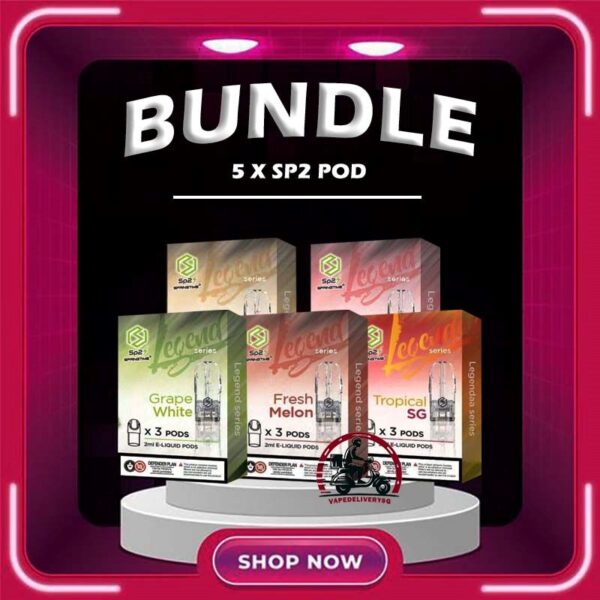 5 X SP2 POD - VAPE DELIVERY SG SINGAPORE Sale of bundle package SP2 POD , choose 5 x Boxes flavour get lowest price at VAPE DELIVERY SG SINGAPORE SHOP! SP2 Pod Legend Flavour also known as SPRINGTIME. Pod Flavour starter kit comes with rechargeable device with usb Type C cable. The magnet on both battery and pod cartridge for easy plug and play. SP2 Brand from Pod & Device categories , Our Sg Vape Center was founded by former smokers. SP2 Pod Legend Flavour also known as SPRINGTIME. Pod Flavour starter kit comes with rechargeable device with usb Type C cable. The magnet on both battery and pod cartridge for easy plug and play. Specifications : Nicotine 3% Capacity 2ml per pod Per Box Included : 1 Pack of 3 pods Package Include : 5 BOX x SP2 POD Free Delivery Charge ⚠️SP2 POD FLVAOUR LINE UP⚠️ Alpha Tobacco Energy Drink (100Plus) Baby Taro Bubblegum x Lime Cola Double Mint Green Bean Guava Gummy Honeydew Nes Coffee Jasmine Green Tea Lemonade Long Jing Tea Pure Lychee Lite Mango Vita Orange Secret Passion Summer Pineapple Rootbeer Rose Tea Ruby Strawberry Tasty Peach Tie Guan Yin Tropical Pear Tropical SG (Fruit Punch) Watermelon White Grape Grapefruit Jasmine Tea Green Apple Rich Yakultory Sparkling Lemon Icy Herbal Tea Golden Chrysanthemum Lime Fizzy Zes Tea Himalaya Tie Guan Yin Himalaya Mineral Himalaya Jasmine SG VAPE COD SAME DAY DELIVERY , CASH ON DELIVERY ONLY. TAKE BULK ORDER /MORE ORDER PLS CONTACT ME : VAPEDELIVERYSG VIEW OUR DAILY NEWS INFORMATION VAPE : TELEGRAM CHANNEL