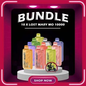 10 X LOST MARY MO 10000 DISPOSABLE - VAPE DELIVERY SG SINGAPORE Sale of bundle package LOST MARY MO 10000 Puffs DISPOSABLE , choose 10 x Pcs flavour get lowest price at VAPE DELIVERY SG SINGAPORE SHOP! The Lost Mary MO 10000 Disposable ready stock in singapore sg vape cod , The kit is a sophisticated and user-friendly vaping device designed for convenience and longevity.  It comes pre-filled with 17mL of e-liquid, ensuring a long-lasting vaping experience without the need for frequent refills. This vape contains a 5% salt nicotine concentration, providing a satisfying hit with each puff. Salt nicotine is known for its smoother throat hit compared to traditional nicotine. Specification : Puff : 10000 Puffs Volume : 17ML Flavour Charging : Rechargeable with Type C Coil : Mesh Coil Fully Charged Time : 20mins Nicotine Strength : 5% Package Include : 10PCS x LOST MARY MO 10000 Puffs Free Delivery Charge ⚠️LOST MARY MO 10000 DISPOSABLE LIST⚠️ Lemon Cola Blueberry Banana Bubblegum Guava Peach Strawberry Watermelon Grape Mango Orange Pineapple Watermelon Bubblegum Solero Lime Triple Mango Lychee Cantaloupe Strawberry Yakult Double Apple Fresh Mint Peach Plus Rose Grape SG VAPE COD SAME DAY DELIVERY , CASH ON DELIVERY ONLY. TAKE BULK ORDER /MORE ORDER PLS CONTACT ME : VAPEDELIVERYSG VIEW OUR DAILY NEWS INFORMATION VAPE : TELEGRAM CHANNEL
