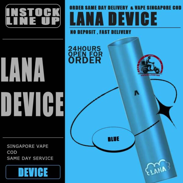 LANA DEVICE - VAPE DELIVERY SG SINGAPORE LANA DEVICE is a brand new electronic cigarette stick device, which has the functions of rechargeable battery and discharge and power monitoring LED indicator. It is suitable for LANA POD. When used together, the LED will light up, bringing you a different experience! LANA device is a simple and stylish electronic cigarette device, it is light and convenient, compact, comfortable and easy to carry. It can be used with a LANA pod flavour, whether you are a novice or a professional, it can be easily used. The LANA simplified device is equipped with a charging cable and a recyclable rechargeable battery, which can easily last for a whole day on a single charge. The appearance is made of metal frosted technology, which brings you a perfect experience. Specifications : Electronic Cigarette Equipment With LanaPod Inhalation Activation (LanaPod Needs To Be Purchased Separately) 280mah Battery Rechargeable Metal Frosted Texture Shell Usb Charging Five Colors Available (Pearl White, Silver, Gray, Blue, Black) Battery Indicator Led Breathing Light ⚠️LANA DEVICE COLOUR AVAILABLE LINE UP⚠️ Black Blue Grey Red White ⚠️ONLY COMPATIBLE WITH LANA POD⚠️ SG VAPE COD SAME DAY DELIVERY , CASH ON DELIVERY ONLY. TAKE BULK ORDER /MORE ORDER PLS CONTACT ME : VAPEDELIVERYSG VIEW OUR DAILY NEWS INFORMATION VAPE : TELEGRAM CHANNEL