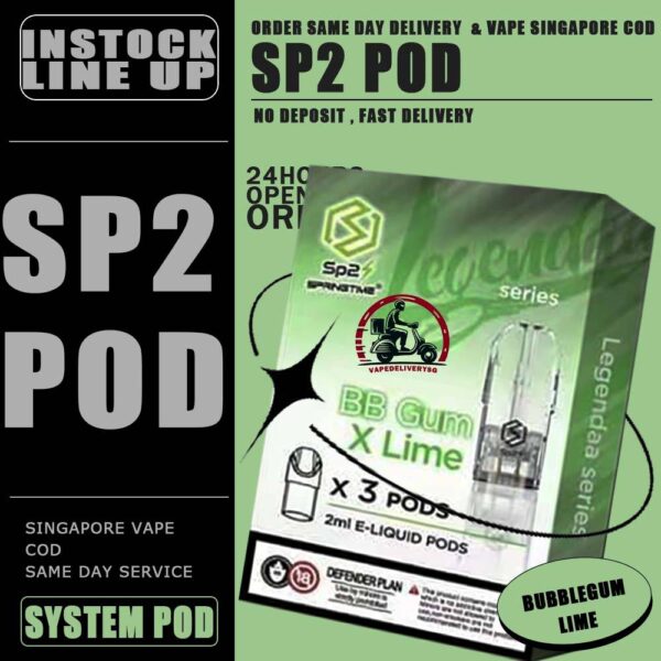 SP2 POD FLAVOUR - VAPE DELIVERY SG SINGAPORE SP2 Pod Legend Flavour also known as SPRINGTIME. Pod Flavour starter kit comes with rechargeable device with usb Type C cable. The magnet on both battery and pod cartridge for easy plug and play. SP2 Brand from Pod & Device categories , Our Sg Vape Center was founded by former smokers. SP2 Pod Legend Flavour also known as SPRINGTIME. Pod Flavour starter kit comes with rechargeable device with usb Type C cable. The magnet on both battery and pod cartridge for easy plug and play. Specifications : Nicotine 3% Capacity 2ml per pod Package Included : 1 Pack of 3 pods ⚠️SP2 POD COMPATIBLE DEVIE WITH⚠️ DARK RIDER 3S DEVICE DD CUBE INSTAR DEVICE RELX CLASSIC DEVICE SP2 BLTIZ DEVICE SP2 LEGENDAA DEVICE SP2 M SERIES DEVICE ZEUZ DEVICE ⚠️SP2 POD FLVAOUR LINE UP⚠️ Alpha Tobacco Energy Drink (100Plus) Baby Taro Bubblegum x Lime Cola Double Mint Green Bean Guava Gummy Honeydew Nes Coffee Jasmine Green Tea Lemonade Long Jing Tea Pure Lychee Lite Mango Vita Orange Secret Passion Summer Pineapple Rootbeer Rose Tea Ruby Strawberry Tasty Peach Tie Guan Yin Tropical Pear Tropical SG (Fruit Punch) Watermelon White Grape Grapefruit Jasmine Tea Green Apple Rich Yakultory Sparkling Lemon Icy Herbal Tea Golden Chrysanthemum Lime Fizzy Zes Tea Himalaya Tie Guan Yin Himalaya Mineral Himalaya Jasmine SG VAPE COD SAME DAY DELIVERY , CASH ON DELIVERY ONLY. TAKE BULK ORDER /MORE ORDER PLS CONTACT ME : VAPEDELIVERYSG VIEW OUR DAILY NEWS INFORMATION VAPE : TELEGRAM CHANNEL