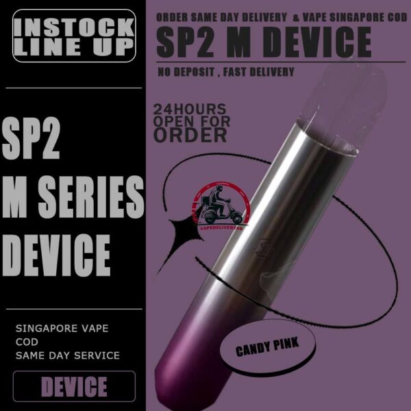 SP2 M SERIES DEVICE - VAPE DELIVERY SG SINGAPORE The battery of SP2 M Series Device is compatible with RELX Pods, and the pod of SP2 is compatible with RELX Battery Device. The LED light indicator shows red light during charging and light off when the charging process is complete. The LED light flashes for about 10 times to indicate battery low. Magnet on both battery and pod cartridge for easy plug-n-play. Specification : Brand: Springtime Capacity: 2ml Battery Capacity: 350 mAh Charging Time: 30-45 mins Package Included : 1x Rechargeable SP2s M device 1x Type C Cable ⚠️SP2 M DEVICE COMPATIBLE POD WITH⚠️ GENESIS POD J13 POD KIZZ POD LANA POD RELX CLASSIC R-ONE POD SP2 POD ZENO POD ZEUZ POD ⚠️SP2s M DEVICE COLOUR LINE UP⚠️ Candy Pink Champagne Rose Shining Blue Star Green Titanium Black SG VAPE COD SAME DAY DELIVERY , CASH ON DELIVERY ONLY. TAKE BULK ORDER /MORE ORDER PLS CONTACT ME : VAPEDELIVERYSG VIEW OUR DAILY NEWS INFORMATION VAPE : TELEGRAM CHANNEL