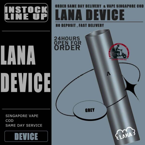 LANA DEVICE - VAPE DELIVERY SG SINGAPORE LANA DEVICE is a brand new electronic cigarette stick device, which has the functions of rechargeable battery and discharge and power monitoring LED indicator. It is suitable for LANA POD. When used together, the LED will light up, bringing you a different experience! LANA device is a simple and stylish electronic cigarette device, it is light and convenient, compact, comfortable and easy to carry. It can be used with a LANA pod flavour, whether you are a novice or a professional, it can be easily used. The LANA simplified device is equipped with a charging cable and a recyclable rechargeable battery, which can easily last for a whole day on a single charge. The appearance is made of metal frosted technology, which brings you a perfect experience. Specifications : Electronic Cigarette Equipment With LanaPod Inhalation Activation (LanaPod Needs To Be Purchased Separately) 280mah Battery Rechargeable Metal Frosted Texture Shell Usb Charging Five Colors Available (Pearl White, Silver, Gray, Blue, Black) Battery Indicator Led Breathing Light ⚠️LANA DEVICE COLOUR AVAILABLE LINE UP⚠️ Black Blue Grey Red White ⚠️ONLY COMPATIBLE WITH LANA POD⚠️ SG VAPE COD SAME DAY DELIVERY , CASH ON DELIVERY ONLY. TAKE BULK ORDER /MORE ORDER PLS CONTACT ME : VAPEDELIVERYSG VIEW OUR DAILY NEWS INFORMATION VAPE : TELEGRAM CHANNEL