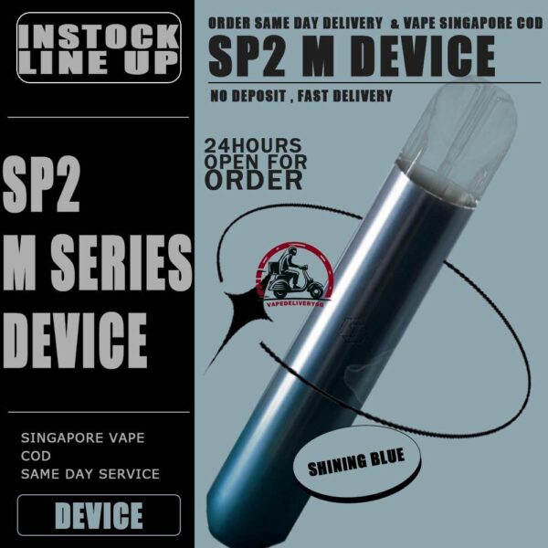 SP2 M SERIES DEVICE - VAPE DELIVERY SG SINGAPORE The battery of SP2 M Series Device is compatible with RELX Pods, and the pod of SP2 is compatible with RELX Battery Device. The LED light indicator shows red light during charging and light off when the charging process is complete. The LED light flashes for about 10 times to indicate battery low. Magnet on both battery and pod cartridge for easy plug-n-play. Specification : Brand: Springtime Capacity: 2ml Battery Capacity: 350 mAh Charging Time: 30-45 mins Package Included : 1x Rechargeable SP2s M device 1x Type C Cable ⚠️SP2 M DEVICE COMPATIBLE POD WITH⚠️ GENESIS POD J13 POD KIZZ POD LANA POD RELX CLASSIC R-ONE POD SP2 POD ZENO POD ZEUZ POD ⚠️SP2s M DEVICE COLOUR LINE UP⚠️ Candy Pink Champagne Rose Shining Blue Star Green Titanium Black SG VAPE COD SAME DAY DELIVERY , CASH ON DELIVERY ONLY. TAKE BULK ORDER /MORE ORDER PLS CONTACT ME : VAPEDELIVERYSG VIEW OUR DAILY NEWS INFORMATION VAPE : TELEGRAM CHANNEL