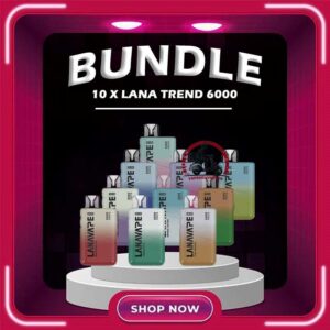 10PCS LANA TREND 6000 DISPOSABLE - VAPE DELIVERY SG SINGAPORE Sale of bundle package LANA TREND 6000 Puffs Disposable , choose 10 pcs flavour get lowest price at VAPE DELIVERY SG SINGAPORE SHOP! The Lana Trend 6000 Puffs Disposable Vape Powered by a 550mAh battery, the Lana Trend 6K goes the extra mile, offering an impressive 6K puffs on a single charge , Big farewell to the inconvenience of frequent recharges, and relish uninterrupted vaping throughout your day. The Lana Trend ditches buttons and complicated menus in favor of a user-friendly inhale activation system. Simply take a puff from the mouthpiece, and watch as it produces a discreet , satisfying vapor. Package Include : 10PCS x LANA TREND 6000 Puffs Free Delivery Charge Specifition : Nicotine (30mg) 3% Approx. 6000 Puffs Capacity 8ml Rechargeable Battery 550mAh Charging Port: Type-C ⚠️LANA TREND 6000 FLAVOUR LINE UP⚠️ Tie Guan Yin Lychee Watermelon Grape Rootbeer Menthol Ice Peach Pomelo Jasmine Tea Thai Mango Spring Water Ice Lemon Tea Sakura Yogurt Taro Sago Dessert Guava Classic Tobacco SG VAPE COD SAME DAY DELIVERY , CASH ON DELIVERY ONLY. TAKE BULK ORDER /MORE ORDER PLS CONTACT ME : VAPEDELIVERYSG VIEW OUR DAILY NEWS INFORMATION VAPE : TELEGRAM CHANNEL