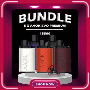 5PCS AAOK EVO PREMIUM 13500 DISPOSABLE - VAPE DELIVERY SG SINGAPORE Sale of bundle package AAOK EVO PREMIUM 13500 Puffs DISPOSABLE , choose 5 x Pcs flavour get lowest price at VAPE DELIVERY SG SINGAPORE SHOP! Experience the forefront of vaping innovation with the AAOK AK EVO PREMIUM 13500 Puffs Vape Ready stock in our sg singapore store online shop for same day delivery! An replacement for AAOK 13.5k Puffs. It design with same feature as a freebase e-juice disposable. But in this latest version it has bigger volume and stronger airflow to produce larger vapor clouds! Engineered to generate expansive clouds, this disposable pods enables vapers to indulge in deep inhalations and exhale dense plumes of vapor. It's poised to become the premier smoke-producing disposable vape available! Specifications: Puff : 13,500 Puffs Battery Capacity : 800 mAh Resistance : 1.0 ohm E-Juice Capacity : 16.5 ML Charging : Rechargeable with Type C Power : 13W Nicotine Strength : 3% Coil : Mesh Coil Charging Time : Roughly 15 min Airflow Adjustable Freebase E-Juice - Direct to lung Package Include : 5PCS x AAOK EVO PREMIUM 13500 Puffs Free Delivery Charge ⚠️AAOK EVO 13500 FLAVOUR LINE UP⚠️ Sprite Strawberry Fanta Strawberry Bubblegum Grape Bubblegum Lychee Ice 200＋Plus Blueberry Vanilla Strawberry Vanilla Mango Blackcurrant Red Bull SG VAPE COD SAME DAY DELIVERY , CASH ON DELIVERY ONLY. TAKE BULK ORDER /MORE ORDER PLS CONTACT ME : VAPEDELIVERYSG VIEW OUR DAILY NEWS INFORMATION VAPE : TELEGRAM CHANNEL