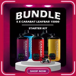 5PCS CARABAT LEAFBAR 15000 DISPOSABLE - VAPE DELIVERY SG SINGAPORE Sale of bundle package CARABAT LEAFBAR 15000 Puffs DISPOSABLE Starter Kit , choose 5 x Pcs flavour get lowest price at VAPE DELIVERY SG SINGAPORE SHOP! The CARABAT LEAFBAR 15k is starter kit & prefilled cartridge pod system design,  This kit is lasted production from CARABAT VAPE company, available 10 +plus flavour for singapore vaper choose!try it now! The new carabat leafbar 15000 puffs is ready stock in Singapore. The device is comes with starter kit and pod version. Battery device and flavor pod is included in starter kit package, the pod package only comes with pod. If you looking for big capacity vape device, the carabat leafbar is your first choice because it can support up to 15000 puffs per device! STARTER KIT Package Include : X1 Carabat Device X1 Prefilled Pod 15k Puffs Specifications: Nicotine 5 % Approx. 15000 Puffs Safety Child Lock Dual Mesh Coil Adjustable Airflow Rechargeable Battery (Type C Port) Package Include : 5PCS x CARABAT LEAFBAR 15000 Puffs Free Delivery Charge ⚠️CARABAT LEAFBAR 15000 STARTER KIT LINE UP⚠️ Watermelon Tobacco Vanilla Double Guava Blackcurrant Lychee Rootbeer Vanilla Milkshake Blackcurrant Lychee Melon Mango Mango Shak Honeydew Energy Drink Pineapple Berry Citrus Watermelon Splash Popcorn Caramel Grape Gum Gold Mango Ice Fresh Watermelon Ice Gummy Gum Ice Grape Ice SG VAPE COD SAME DAY DELIVERY , CASH ON DELIVERY ONLY. TAKE BULK ORDER /MORE ORDER PLS CONTACT ME : VAPEDELIVERYSG VIEW OUR DAILY NEWS INFORMATION VAPE : TELEGRAM CHANNEL