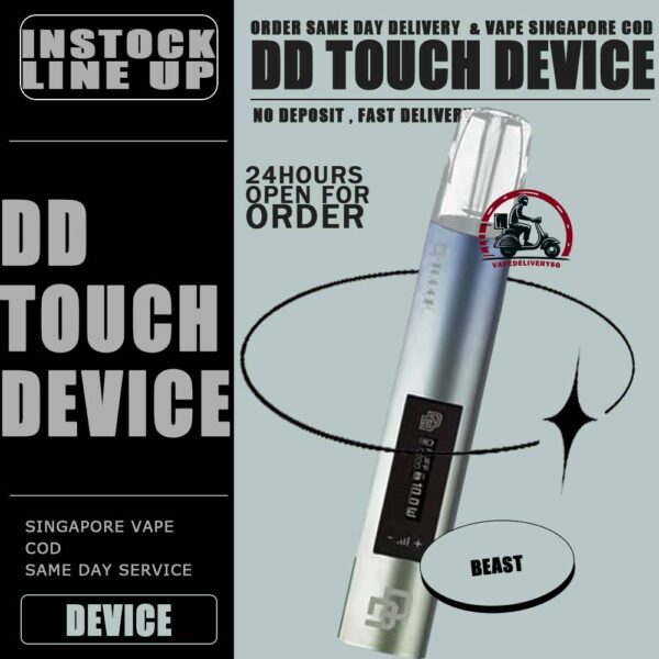 DD-TOUCH DEVICE - VAPE DELIVERY SG SINGAPORE Dark rider Vape In order to bring the most unique and cutting-edge technology experience to customers. DD Touch has been constantly making the most unique design elements in electronic atomizing rods and bomb-changing atomizing bomb products. DD Touch device also is dark rider series new vape , outsell is made of space aluminum, with obvious aroma experience and cool lighting effect. It has global initiative touch screen to adjust high and low power also. The lower power of 7.5w can bring fine smoke and soft taste, and the high power which is 10w can bring more smoke, more fragrant and fuller taste. The screen will display battery level, and 5V/0.8A fast charging, fully charged in half an hour. Specification : Low Power: 7W High Power: 10W Rechargeable via Type-C Cable ⚠️DD TOUCH DEVICE COMPATIBLE POD WITH⚠️ ZERO DEGREE POD R-ONE POD RELX CLASSIC POD LANA POD KIZZ POD J13 POD GENESIS POD SP2 POD ⚠️DD TOUCH DEVICE COLOR LINE UP⚠️ Beast Black Adam Blade Flash Legend Loki Thor Ultra Vision Winter Soldier SG VAPE COD SAME DAY DELIVERY , CASH ON DELIVERY ONLY. TAKE BULK ORDER /MORE ORDER PLS CONTACT ME : VAPEDELIVERYSG VIEW OUR DAILY NEWS INFORMATION VAPE : TELEGRAM CHANNEL