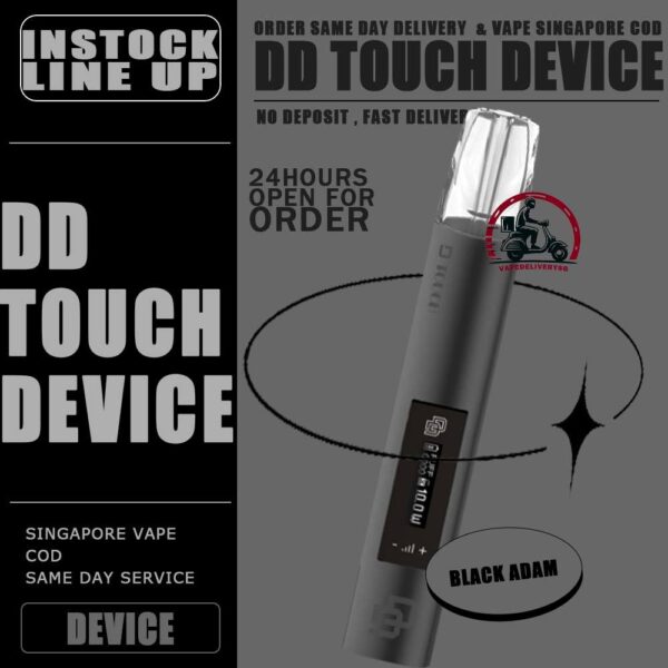 DD-TOUCH DEVICE - VAPE DELIVERY SG SINGAPORE Dark rider Vape In order to bring the most unique and cutting-edge technology experience to customers. DD Touch has been constantly making the most unique design elements in electronic atomizing rods and bomb-changing atomizing bomb products. DD Touch device also is dark rider series new vape , outsell is made of space aluminum, with obvious aroma experience and cool lighting effect. It has global initiative touch screen to adjust high and low power also. The lower power of 7.5w can bring fine smoke and soft taste, and the high power which is 10w can bring more smoke, more fragrant and fuller taste. The screen will display battery level, and 5V/0.8A fast charging, fully charged in half an hour. Specification : Low Power: 7W High Power: 10W Rechargeable via Type-C Cable ⚠️DD TOUCH DEVICE COMPATIBLE POD WITH⚠️ ZERO DEGREE POD R-ONE POD RELX CLASSIC POD LANA POD KIZZ POD J13 POD GENESIS POD SP2 POD ⚠️DD TOUCH DEVICE COLOR LINE UP⚠️ Beast Black Adam Blade Flash Legend Loki Thor Ultra Vision Winter Soldier SG VAPE COD SAME DAY DELIVERY , CASH ON DELIVERY ONLY. TAKE BULK ORDER /MORE ORDER PLS CONTACT ME : VAPEDELIVERYSG VIEW OUR DAILY NEWS INFORMATION VAPE : TELEGRAM CHANNEL