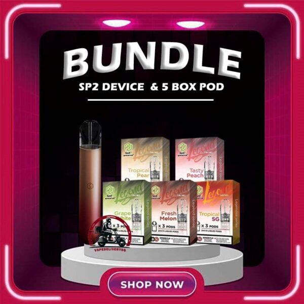 SP2 DEVICE BUNDLE 120 - VAPE DELIVERY SG SINGAPORE Sale of bundle package SP2 DEVICE BUNDLE 120 , choose 1Pcs Device & 5 x Boxes flavour get lowest price at VAPE DELIVERY SG SINGAPORE SHOP! SP2 DEVICE, as known as SP2S, is all-in-one closed pod system produced by Spring Time. It powered by 350mAh built-in battery and equipped with transparent crystal pod flavour with BLITZ light. With pre-filled 2ml e-liquid, the SP2 Blitz brings an easy vape for portability and ease of use. SP2 has a vibration reminder after taking over 15 puff within 10min. The LED light indicator display red light during charging, and light off after the battery is fully charged. The LED light flashes 10 times to indicate low power. SP2 pod starter kit comes with rechargeable SP2s device usb Type C cable. The magnet on both battery and pod cartridge for easy plug and play. Specification : Built-in Battery 350mAh Maximum Wattage: 10-15W Magnetic Pod Connection Full Charge 40min last up to 300-500 puff Package Include : 1 x SP2 DEVICE 5 x SP2 POD (TOTAL: 15 PODS) Free Delivery Charge ⚠️CHOOSE BUNDLE DEVICE BRAND⚠️ SP2 BLITZ SP2 LEGENDAA SP2 M SERIES ⚠️SP2 POD FLVAOUR LINE UP⚠️ Alpha Tobacco Energy Drink (100Plus) Baby Taro Bubblegum x Lime Cola Double Mint Green Bean Guava Gummy Honeydew Nes Coffee Jasmine Green Tea Lemonade Long Jing Tea Pure Lychee Lite Mango Vita Orange Secret Passion Summer Pineapple Rootbeer Rose Tea Ruby Strawberry Tasty Peach Tie Guan Yin Tropical Pear Tropical SG (Fruit Punch) Watermelon White Grape Grapefruit Jasmine Tea Green Apple Rich Yakultory Sparkling Lemon Icy Herbal Tea Golden Chrysanthemum Lime Fizzy Zes Tea Himalaya Tie Guan Yin Himalaya Mineral Himalaya Jasmine SG VAPE COD SAME DAY DELIVERY , CASH ON DELIVERY ONLY. TAKE BULK ORDER /MORE ORDER PLS CONTACT ME : VAPEDELIVERYSG VIEW OUR DAILY NEWS INFORMATION VAPE : TELEGRAM CHANNEL