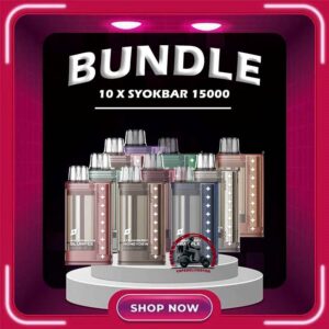 10PCS SYOKBAR 15000 DISPOSABLE - VAPE DELIVERY SG SINGAPORE Sale of bundle package SYOKBAR 15K Puffs Disposable , choose 10 x Pcs flavour get lowest price at VAPE DELIVERY SG SINGAPORE SHOP! The SYOK Bar 15000 vape also as SYOKBAR 15k puffs , this vape kit for you can enjoy one full day , Vape Ready stock at Singapore sg shop on sale for same day delivery. Syokbar 15000 puffs ready stock in Singapore. Syokbar offer 10 fruity flavor options to user. The device has an indicator to show battery and ejuice level. With transparent cover fashion design, syok bar is loved by Singaporean. Try syokbar now at VAPE DELIVERY SG , this device will make you 'syok syok'! Shop now. So fresh so boost with the new visible tank technology : See through flavor easier be prepared. Better taste & longer lasting. 8 min charge 1 day use powerful battery. Specification: Puffs: 15000 Puffs Nicotine Strength: 5% Volume: 25ML Flavour Charging: Recharging with Type C Coil: Mesh Coil Fully Charged Time: 25mins Package Include : 10Pcs x SYOKBAR 15000 Puffs Free Delivery Charge ⚠️SYOK BAR 15K FLAVOUR LINE UP⚠️ Pink Guava Double Grape Double Mango Lemon Sprite Sour Bubblegum Strawberry Honeydew Mango Peach Watermelon Strawberry Grapple Watermelon Slurpee Mixed Fruit Slurpee Sea Salt Lemon Lybena Lychee Double Strawberry Sunkiss Orange Apple Orange Strawberry SG VAPE COD SAME DAY DELIVERY , CASH ON DELIVERY ONLY. TAKE BULK ORDER /MORE ORDER PLS CONTACT ME : VAPEDELIVERYSG VIEW OUR DAILY NEWS INFORMATION VAPE : TELEGRAM CHANNEL