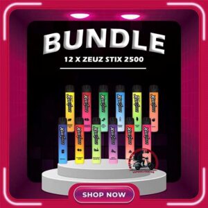 12PCS ZEUZ STIX 2500 DISPOSABLE - VAPE DELIVERY SG SINGAPORE Sale of bundle package Zeuz Stix 2500 Puffs Disposable , choose 12 x Pcs flavour get lowest price at VAPE DELIVERY SG SINGAPORE SHOP! The performance of the Zeuz Stix 2500 is one of its standout features. The mesh coil technology ensures that each puff delivers a rich and satisfying flavor. The 1100mAh battery provides ample power for extended use, making it a reliable choice for vapers who are constantly on the go. Additionally, the draw-activated firing mechanism allows for an easy and seamless vaping experience without the need for buttons. The design of the Zeuz Stick 2500 is both sleek and functional. It is compact and lightweight, making it easy to carry in your pocket or bag. The ergonomic design ensures a comfortable grip, while the vibrant color options add a touch of style. The device is also equipped with an LED indicator that lights up during use, adding a modern touch to its design. Specifications: Approx. 2500 Puffs Nicotine : 3% 30mg Capacity 8ml Rechargeable 280mAh Battery Type C Port Package Include : 12Pcs x ZEUZ STIX 2500 Puffs Free Delivery Charge ⚠️ZEUZ STIX 2500 FLAVOUR LINE UP⚠️ Amazing Mango Chrysanthemum Tea Grape Bubblegum Lychee Mint Chewing Gum Mineral Water Peach Red Bull Rootbeer Sour Apple Strawberry Watermelon Strawberry Lemon Solero Lime Sea Salt Lemon Tie Guan Yin Vanilla Coke Watermelon Ice White Grape Oolong Tea SG VAPE COD SAME DAY DELIVERY , CASH ON DELIVERY ONLY. TAKE BULK ORDER /MORE ORDER PLS CONTACT ME : VAPEDELIVERYSG VIEW OUR DAILY NEWS INFORMATION VAPE : TELEGRAM CHANNEL