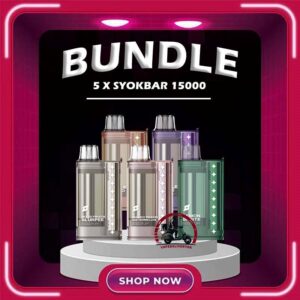 5PCS SYOKBAR 15000 DISPOSABLE - VAPE DELIVERY SG SINGAPORE Sale of bundle package SYOKBAR 15K Puffs Disposable , choose 5 x Pcs flavour get lowest price at VAPE DELIVERY SG SINGAPORE SHOP! The SYOK Bar 15000 vape also as SYOKBAR 15k puffs , this vape kit for you can enjoy one full day , Vape Ready stock at Singapore sg shop on sale for same day delivery. Syokbar 15000 puffs ready stock in Singapore. Syokbar offer 10 fruity flavor options to user. The device has an indicator to show battery and ejuice level. With transparent cover fashion design, syok bar is loved by Singaporean. Try syokbar now at VAPE DELIVERY SG , this device will make you 'syok syok'! Shop now. So fresh so boost with the new visible tank technology : See through flavor easier be prepared. Better taste & longer lasting. 8 min charge 1 day use powerful battery. Specification: Puffs: 15000 Puffs Nicotine Strength: 5% Volume: 25ML Flavour Charging: Recharging with Type C Coil: Mesh Coil Fully Charged Time: 25mins Package Include : 5Pcs x SYOKBAR 15000 Puffs Free Delivery Charge ⚠️SYOK BAR 15K FLAVOUR LINE UP⚠️ Pink Guava Double Grape Double Mango Lemon Sprite Sour Bubblegum Strawberry Honeydew Mango Peach Watermelon Strawberry Grapple Watermelon Slurpee Mixed Fruit Slurpee Sea Salt Lemon Lybena Lychee Double Strawberry Sunkiss Orange Apple Orange Strawberry SG VAPE COD SAME DAY DELIVERY , CASH ON DELIVERY ONLY. TAKE BULK ORDER /MORE ORDER PLS CONTACT ME : VAPEDELIVERYSG VIEW OUR DAILY NEWS INFORMATION VAPE : TELEGRAM CHANNEL